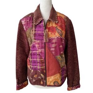 Sharon Anthony Patchwork Jacket Women's Size Large